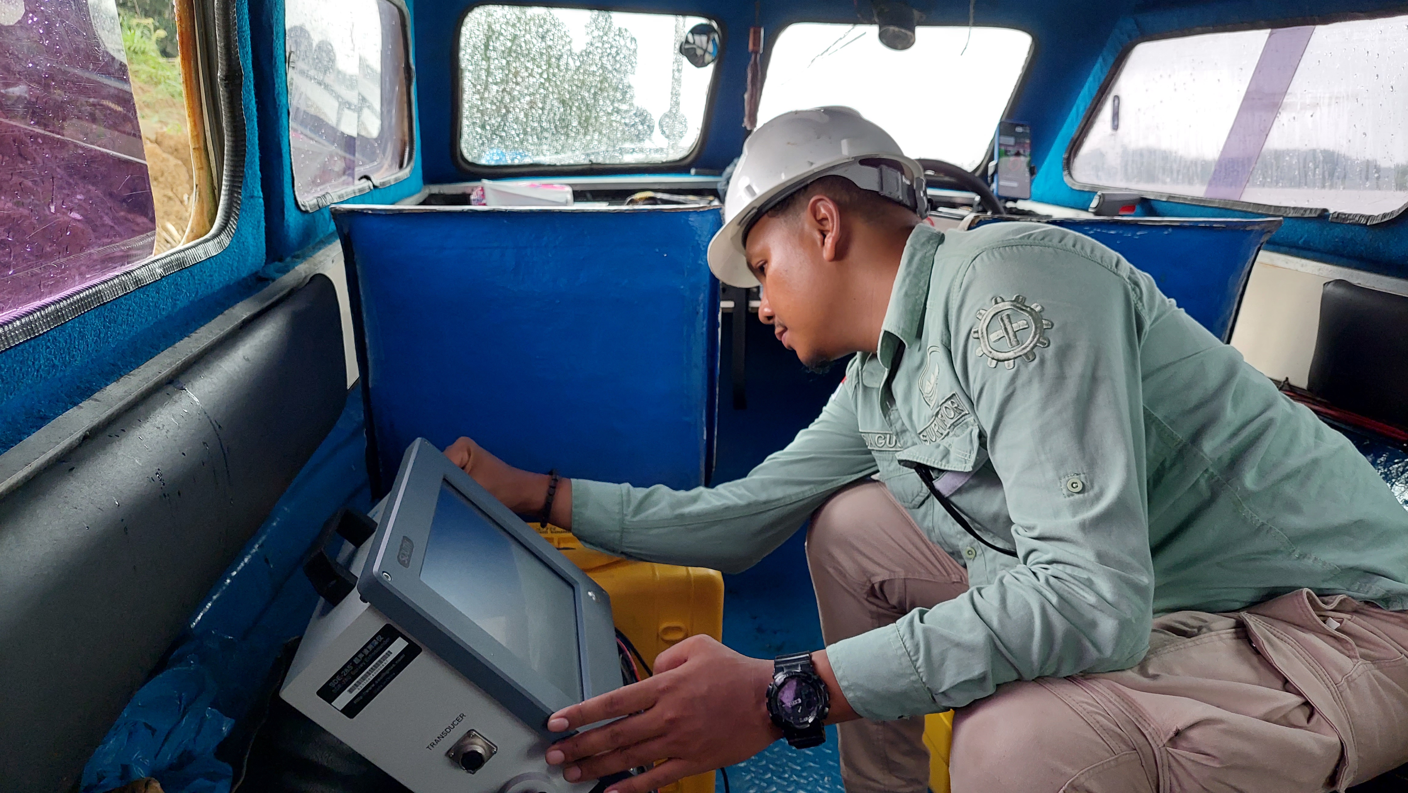 Survey Batimetri menggunakan Echosounder Agratek Surveyor