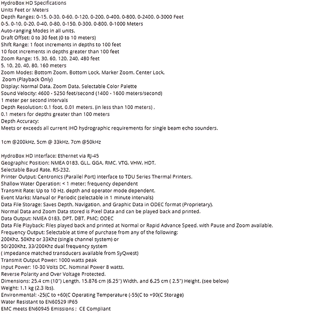 spesifikasi syqwest hydrobox